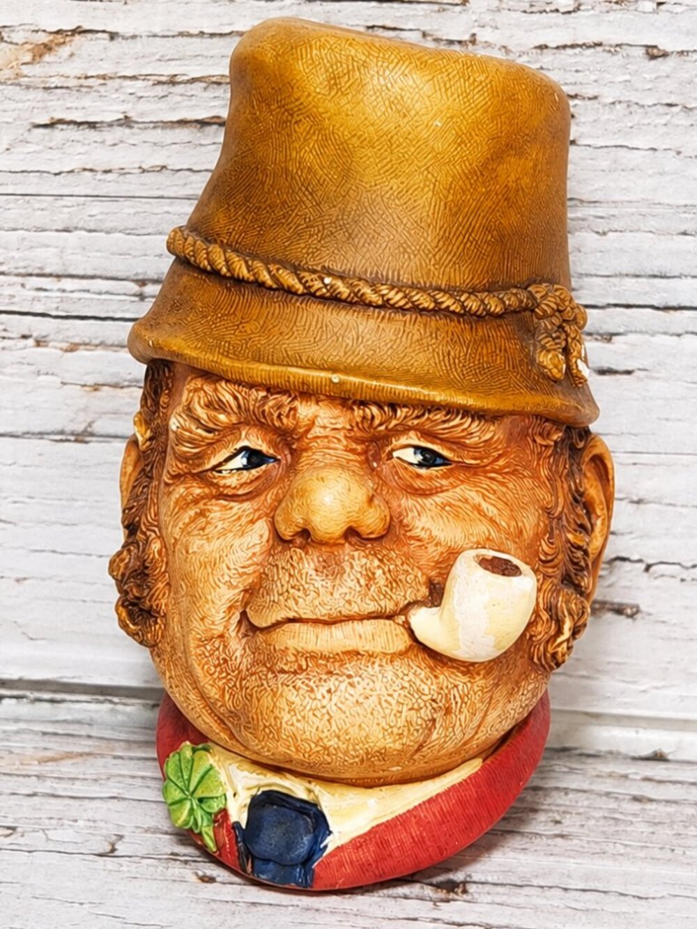 Vintage 1959 Bossons Paddy Chalkware Wall Mask England Character Head